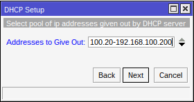 DHCP Server Addresses