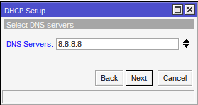 DHCP Server DNS