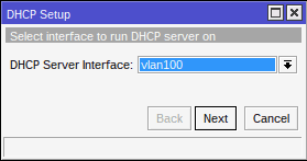 DHCP Server Interface