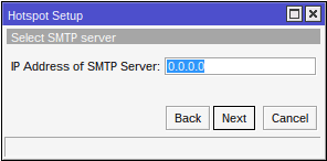 Hotspot SMTP