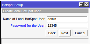 Hotspot User Admin