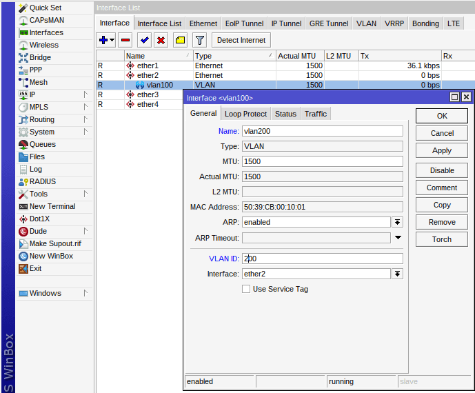 VLAN 200